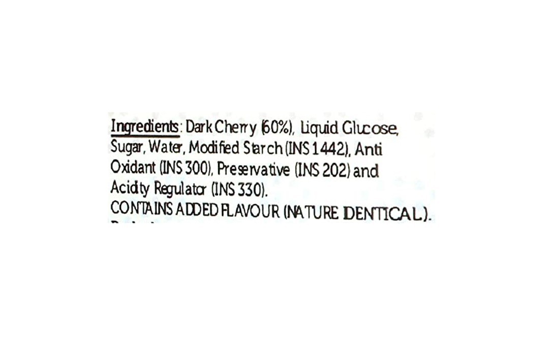 Urban Platter Dark Cherry Fruit Filling    Plastic Jar  600 grams